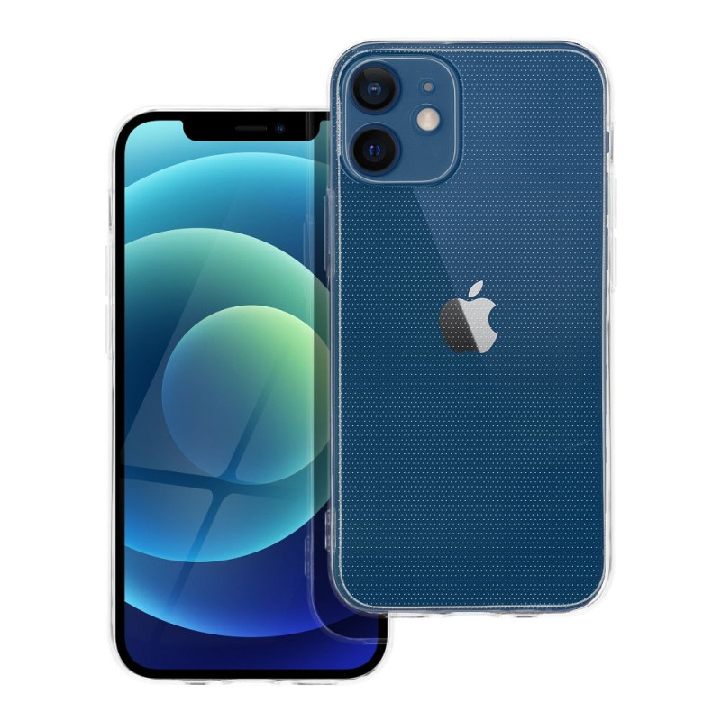 Viedtālruņa aizmugurējais vāciņš Apple iPhone 12 Mini Slim 2 mm Transparent