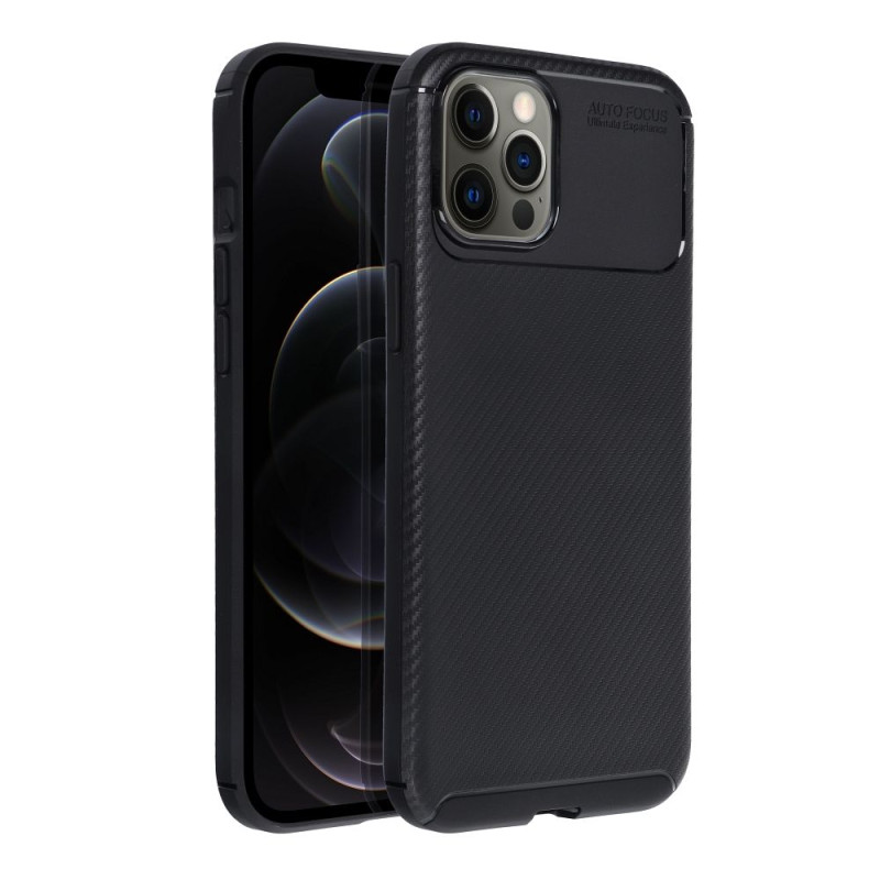 Viedtālruņa aizmugurējais vāciņš Apple iPhone 12 Pro Max Premium Carbon Black