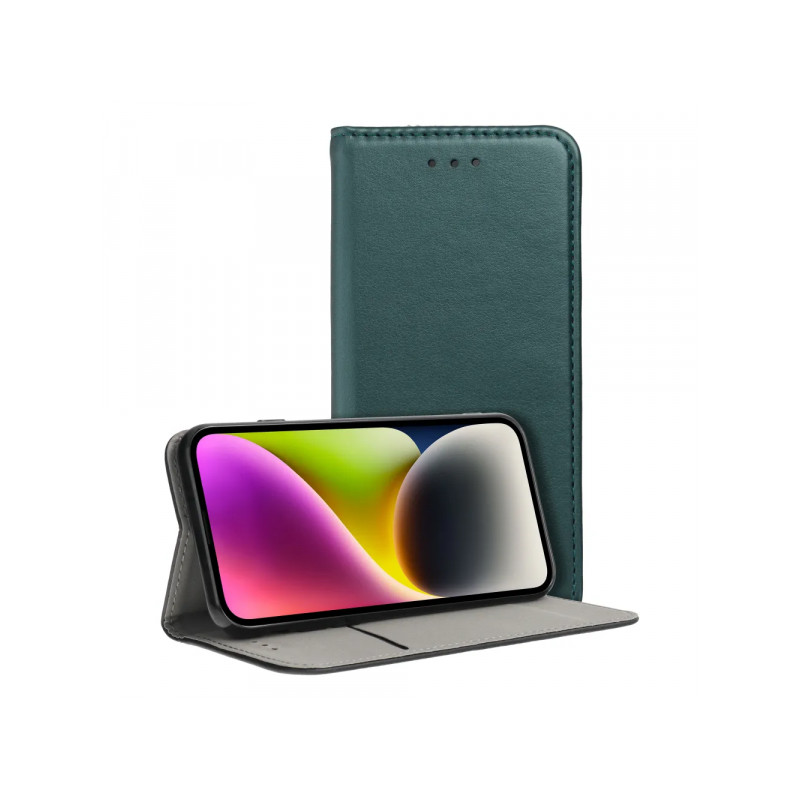 Viedtālruņa atveramais maciņš Samsung Galaxy S23 Ultra Smart Magneto Dark Green