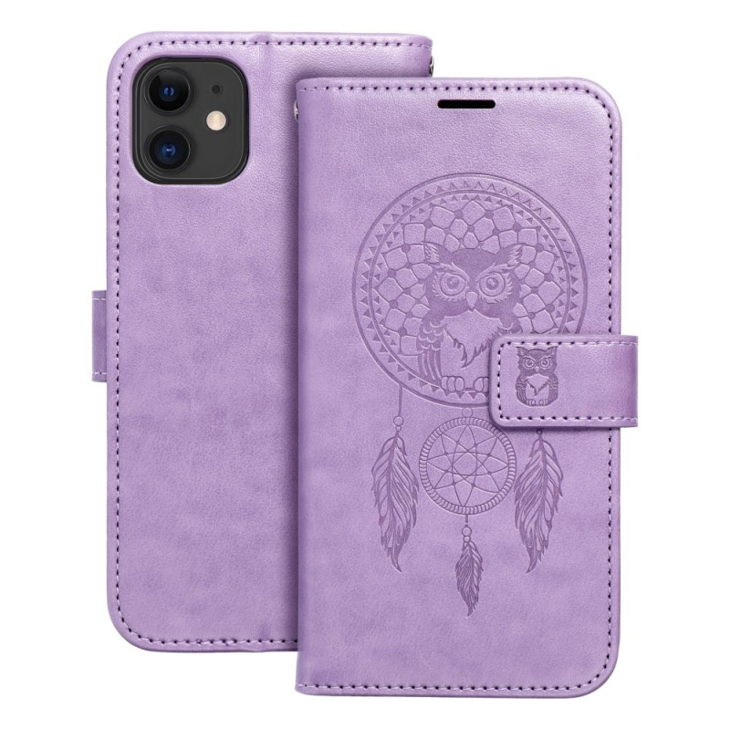 Viedtālruņa atveramais maciņš Apple iPhone 11 Mezzo Book Dreamcatcher Purple