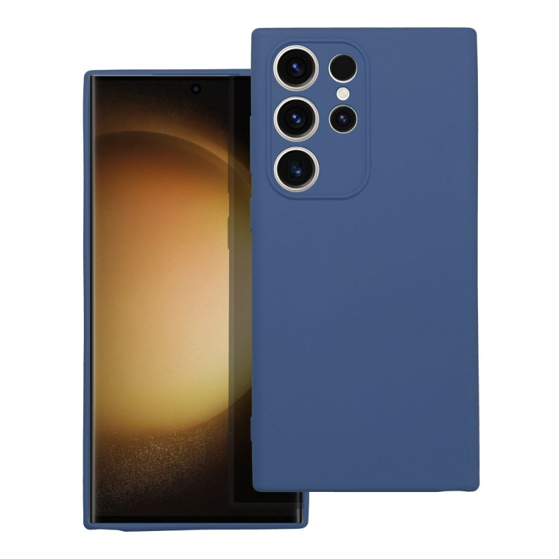 Viedtālruņa aizmugurējais vāciņš Samsung Galaxy S23 Ultra Silicon Blue