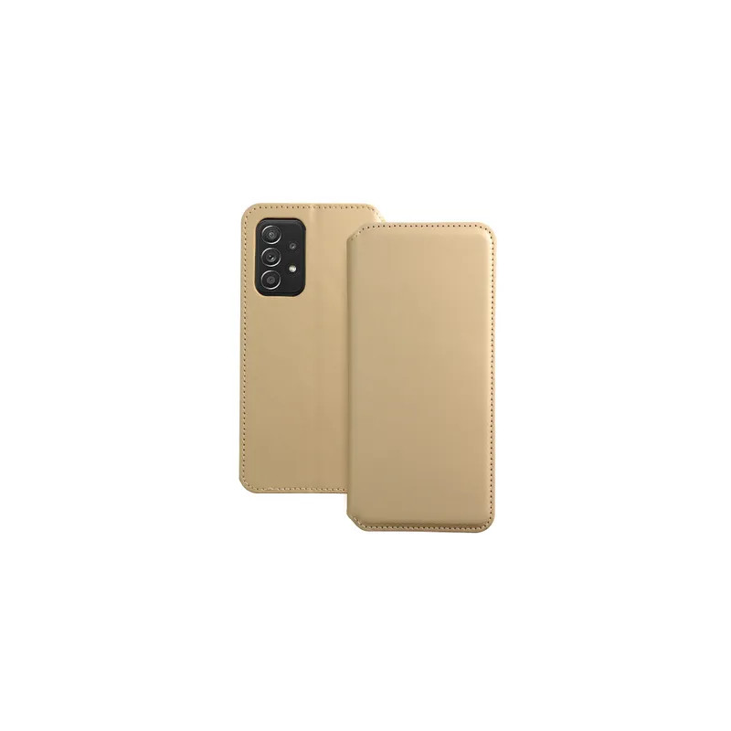Viedtālruņa atveramais maciņš Samsung Galaxy A52 / A52 5G / A52s 5G Dual Pocket Book Gold