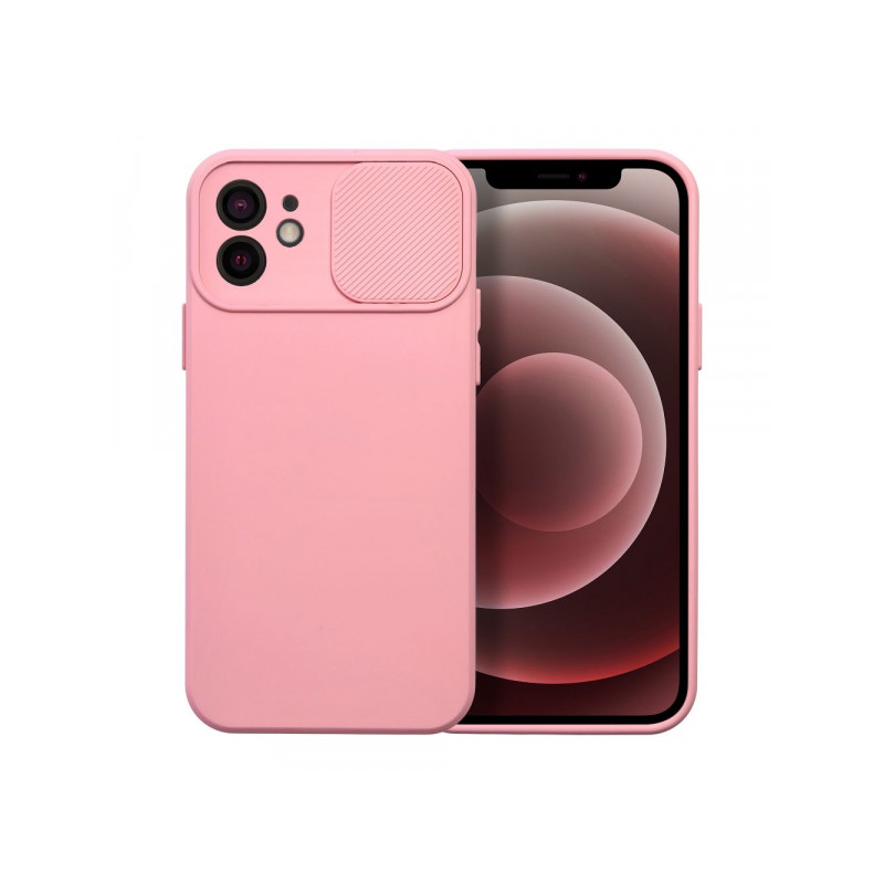 Viedtālruņa aizmugurējais vāciņš Apple iPhone 12 Camshield Slide Light Pink