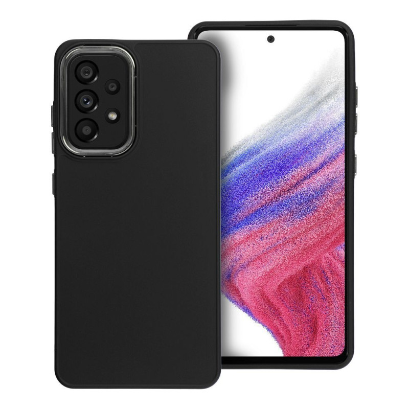 Viedtālruņa aizmugurējais vāciņš Samsung Galaxy A52 / A52 5G / A52s 5G Frame case Black