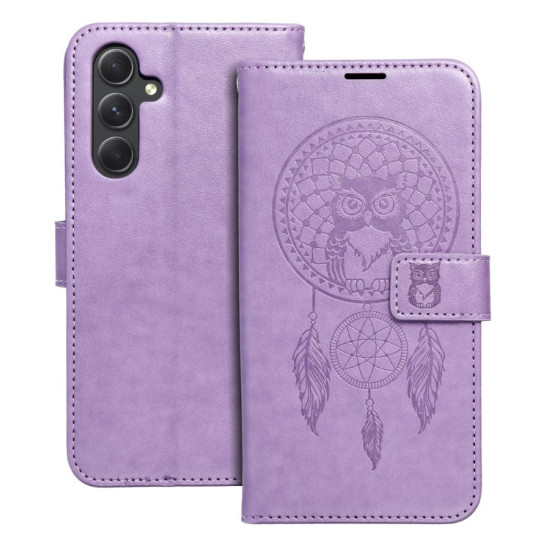 Viedtālruņa atveramais maciņš Samsung Galaxy A54 5G Mezzo Book Dreamcatcher Purple
