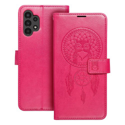 Viedtālruņa atveramais maciņš Samsung Galaxy A13 Mezzo Book Dreamcatcher Magenta