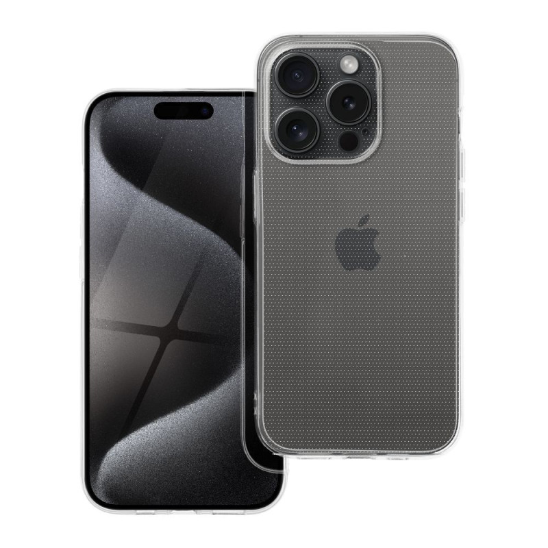 Viedtālruņa aizmugurējais vāciņš Apple iPhone 15 Pro Clear Case Transparent