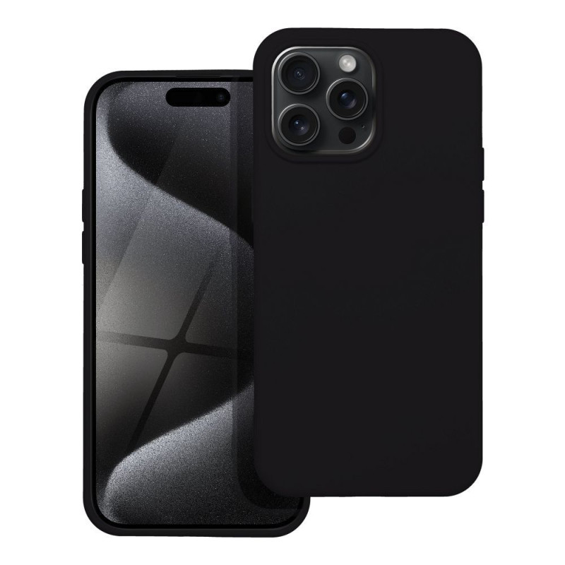 Viedtālruņa aizmugurējais vāciņš Apple iPhone 15 Pro Max Melna