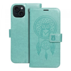 Viedtālruņa atveramais maciņš Apple Iphone 15 Plus Mezzo Book Dreamcatcher Green