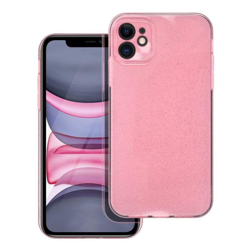 Viedtālruņa aizmugurējais vāciņš Apple iPhone 11 Clear Case Pink