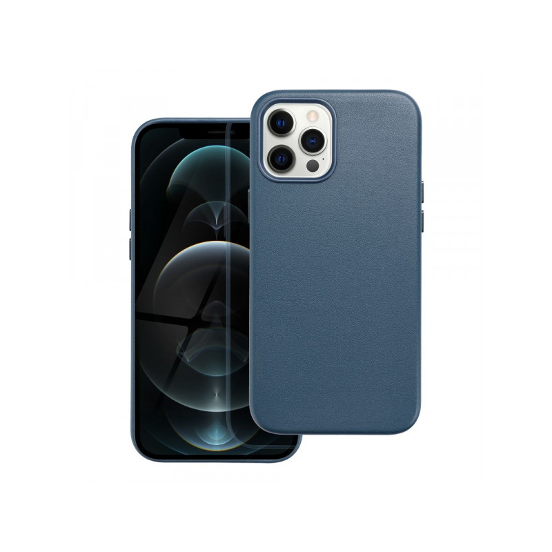 Viedtālruņa aizmugurējais vāciņš Apple iPhone 15 Pro Leather Mag Indigo