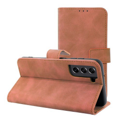 Viedtālruņa atveramais maciņš Samsung Galaxy S21 FE Tender Brown