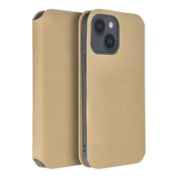 Viedtālruņa atveramais maciņš Samsung Galaxy A15 5G Dual Pocket Book Gold