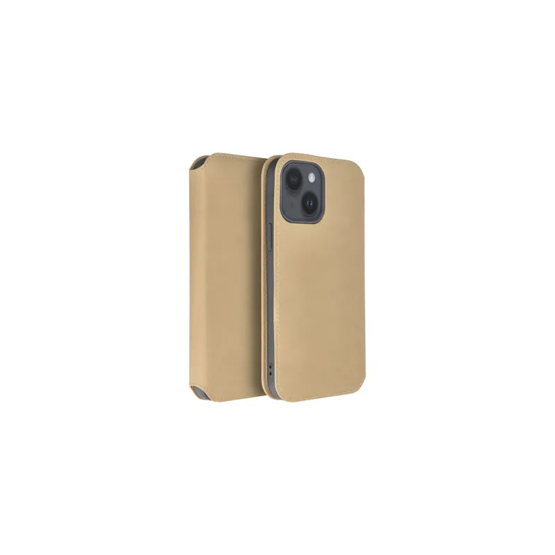 Viedtālruņa atveramais maciņš Samsung Galaxy A15 5G Dual Pocket Book Gold