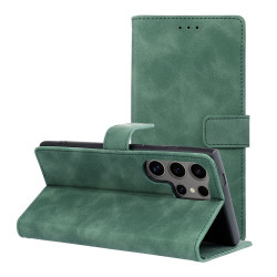 Viedtālruņa atveramais maciņš Samsung Galaxy S24 Ultra Tender Green