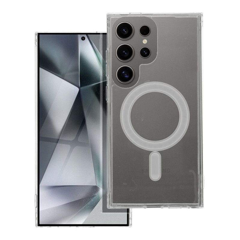 Viedtālruņa aizmugurējais vāciņš Samsung Galaxy S24 Ultra Magsafe Case Transparent