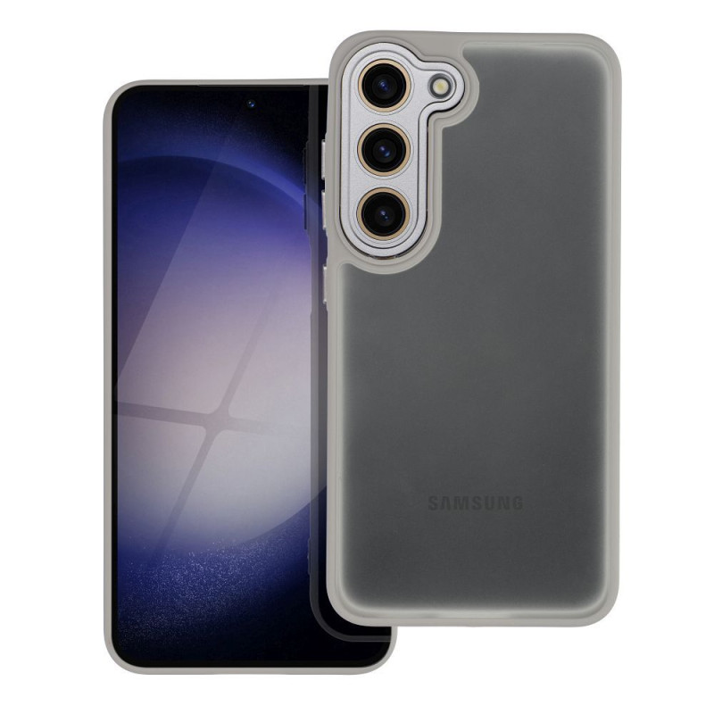 Viedtālruņa aizmugurējais vāciņš Samsung Galaxy S23 Variete Grey, Transparent