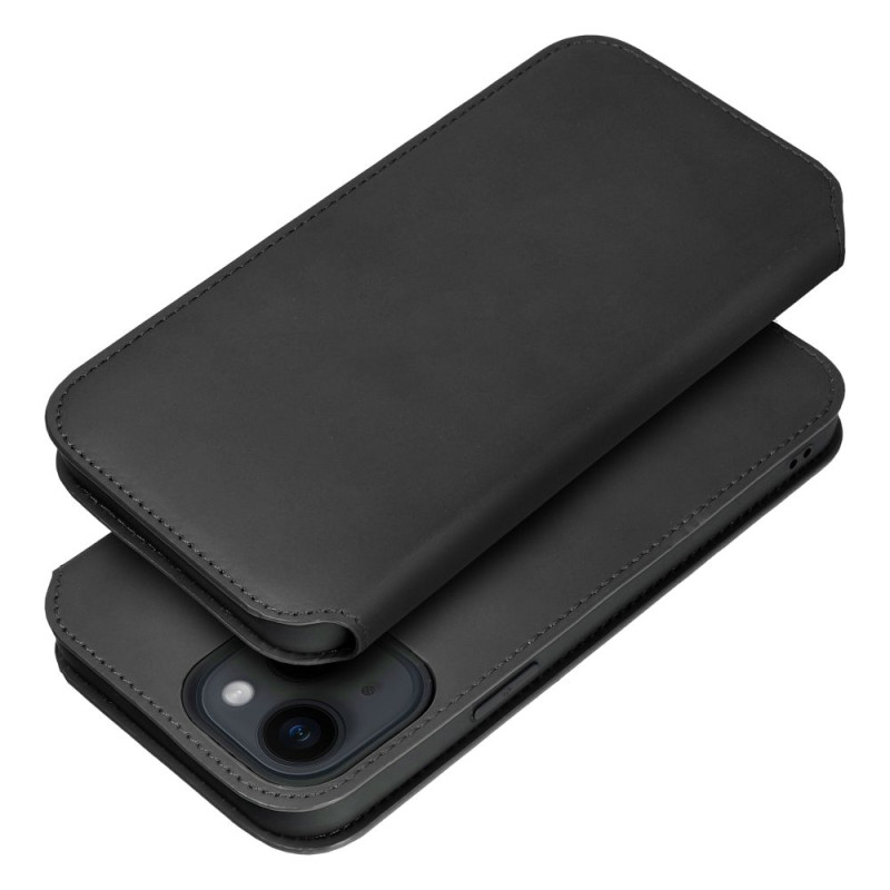 Viedtālruņa atveramais maciņš Samsung Galaxy A25 5G Dual Pocket Book Black