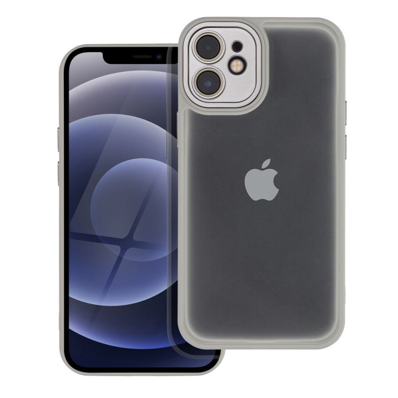 Viedtālruņa aizmugurējais vāciņš Apple iPhone 12 Mini Variete Grey, Transparent