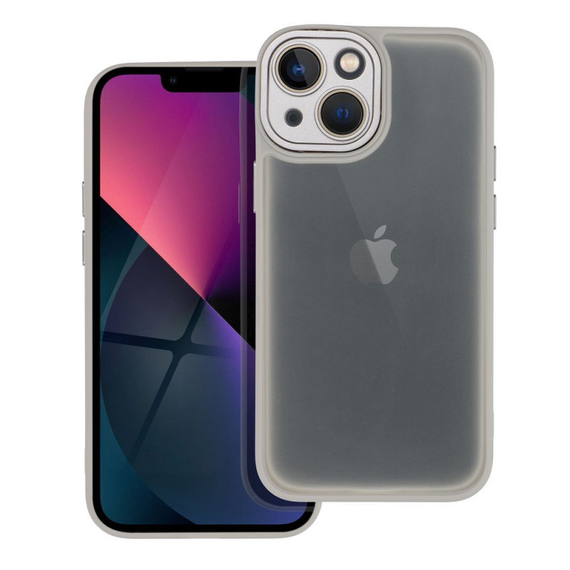 Viedtālruņa aizmugurējais vāciņš Apple iPhone 13 Mini Variete Grey, Transparent