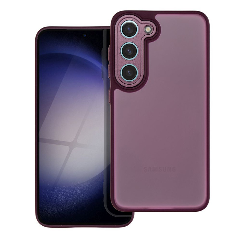 Viedtālruņa aizmugurējais vāciņš Samsung Galaxy S23 Variete Transparent, Violet