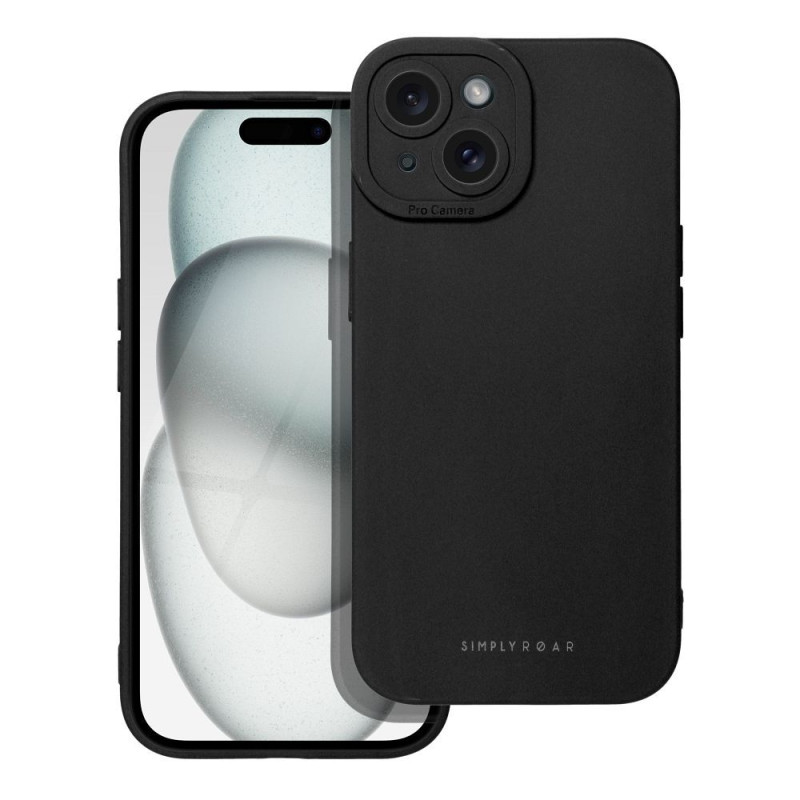 Viedtālruņa aizmugurējais vāciņš Apple Iphone 15 iPhone 15 Melna