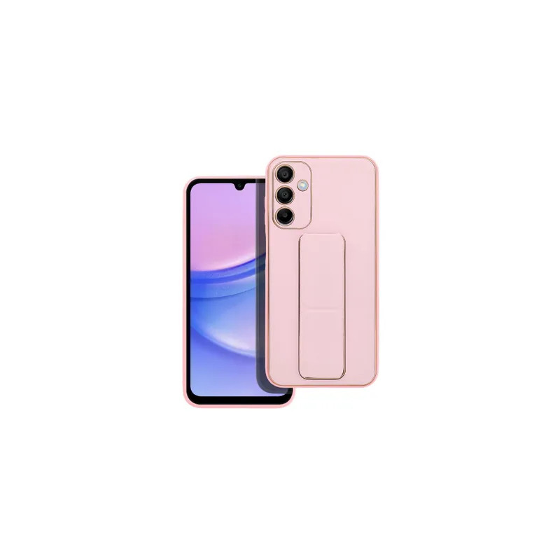 Viedtālruņa aizmugurējais vāciņš Samsung Galaxy A15 5G Kickstand Case Pink