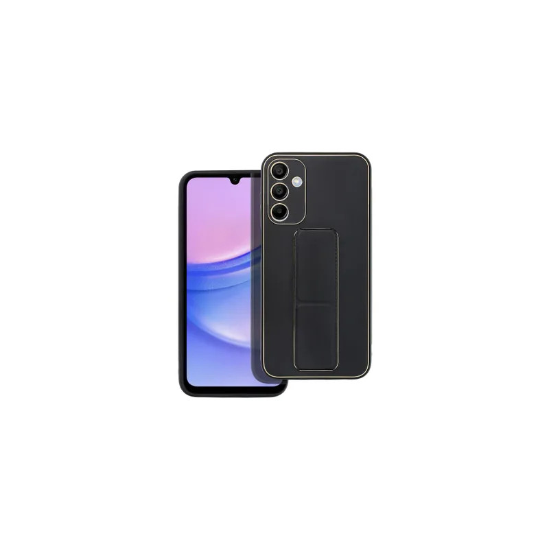 Viedtālruņa aizmugurējais vāciņš Samsung Galaxy A15 5G Kickstand Case Black