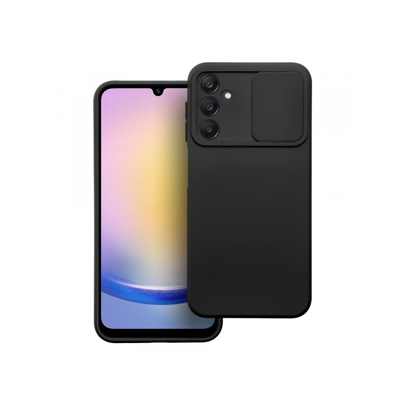 Viedtālruņa aizmugurējais vāciņš Samsung Galaxy A25 5G Camshield Slide Black