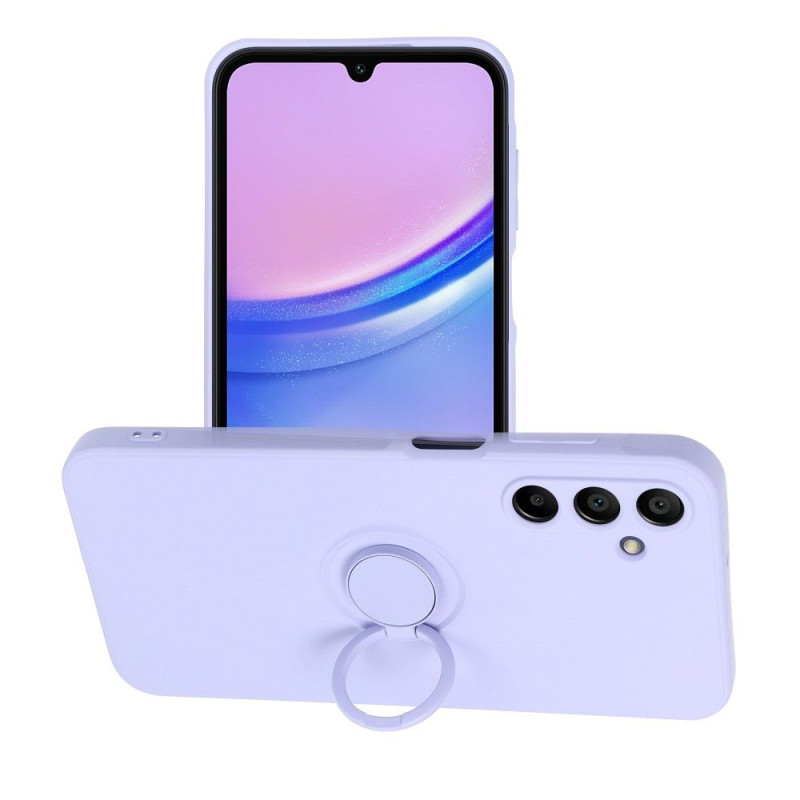 Viedtālruņa aizmugurējais vāciņš Samsung Galaxy A15 5G Silicone Ring Violet