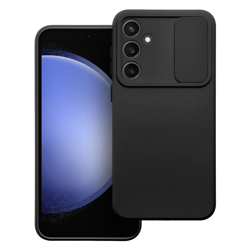 Viedtālruņa aizmugurējais vāciņš Samsung Galaxy S23 FE Camshield Slide Black
