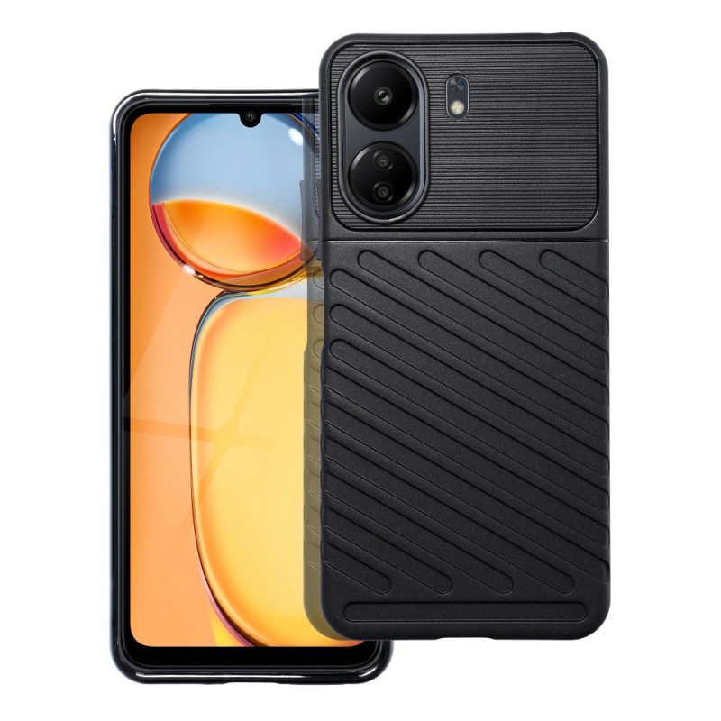 Viedtālruņa aizmugurējais vāciņš Xiaomi Redmi 13C Thunder Black