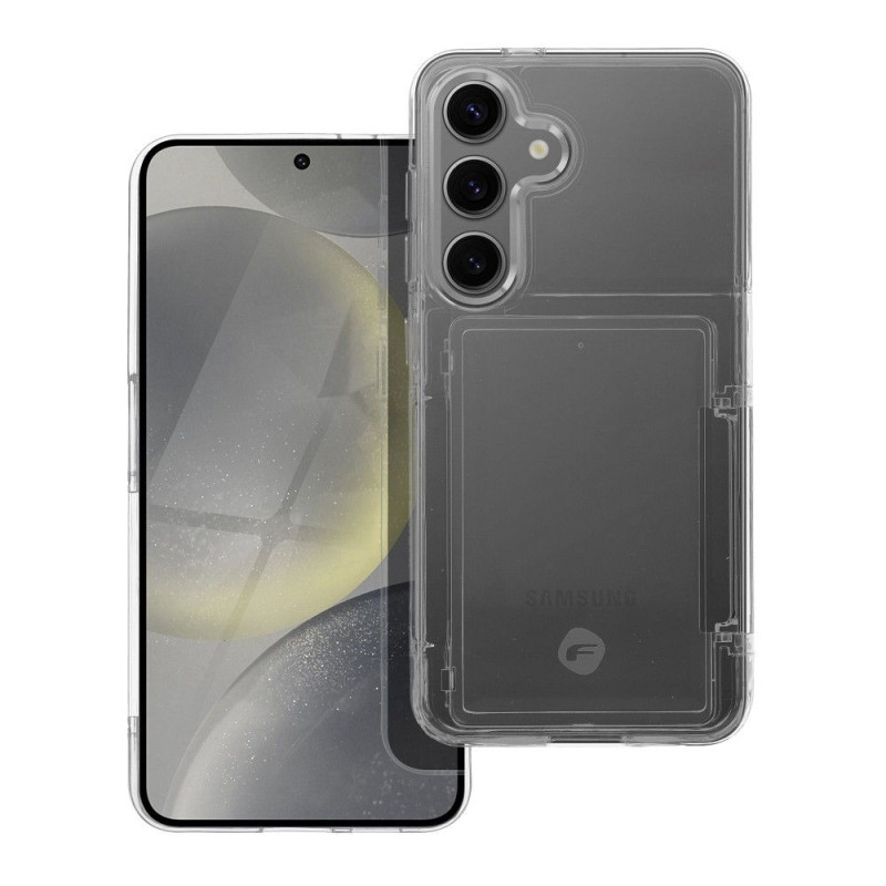 Viedtālruņa aizmugurējais vāciņš Samsung Galaxy S24 CARD Case Transparent