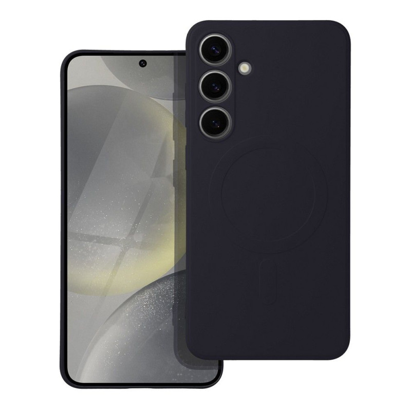 Viedtālruņa aizmugurējais vāciņš Samsung Galaxy S24 Plus Silicone Mag Black