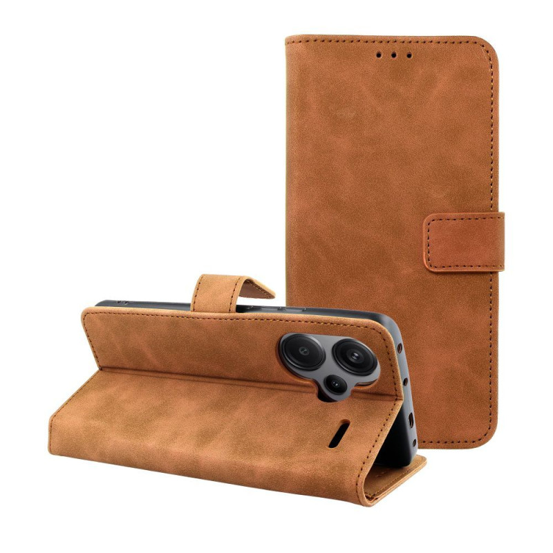 Viedtālruņa atveramais maciņš Xiaomi Redmi Note 13 Pro + 5G Tender Brown