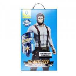 Viedtālruņa aizsargstikls Samsung Galaxy S24 Mr. Monkey Glass Strong Privacy