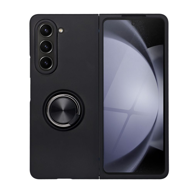Viedtālruņa atveramais maciņš Samsung Galaxy Z Fold 5 5G Silicone Ring Black