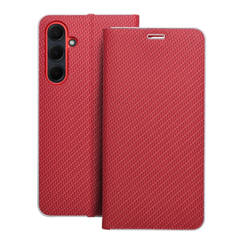 Viedtālruņa atveramais maciņš Samsung Galaxy A35 Luna Red