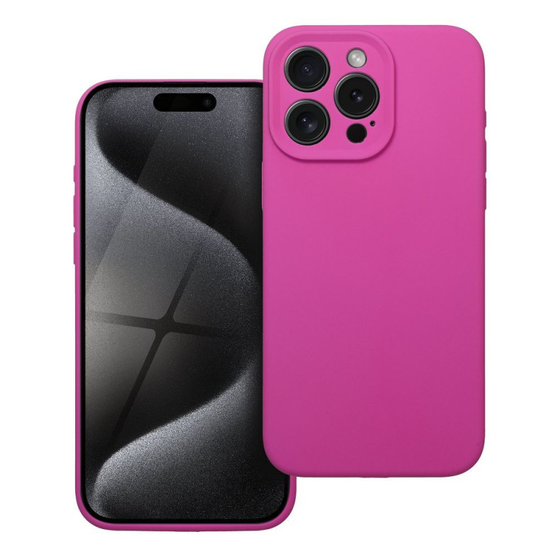 Viedtālruņa aizmugurējais vāciņš Apple iPhone 15 Pro Max Silicon 2mm Pink