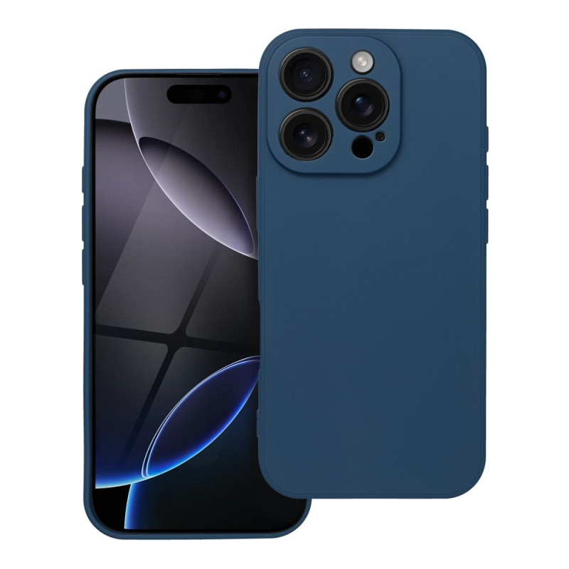 Viedtālruņa aizmugurējais vāciņš Apple iPhone 16 Pro Soft Case Dark Blue
