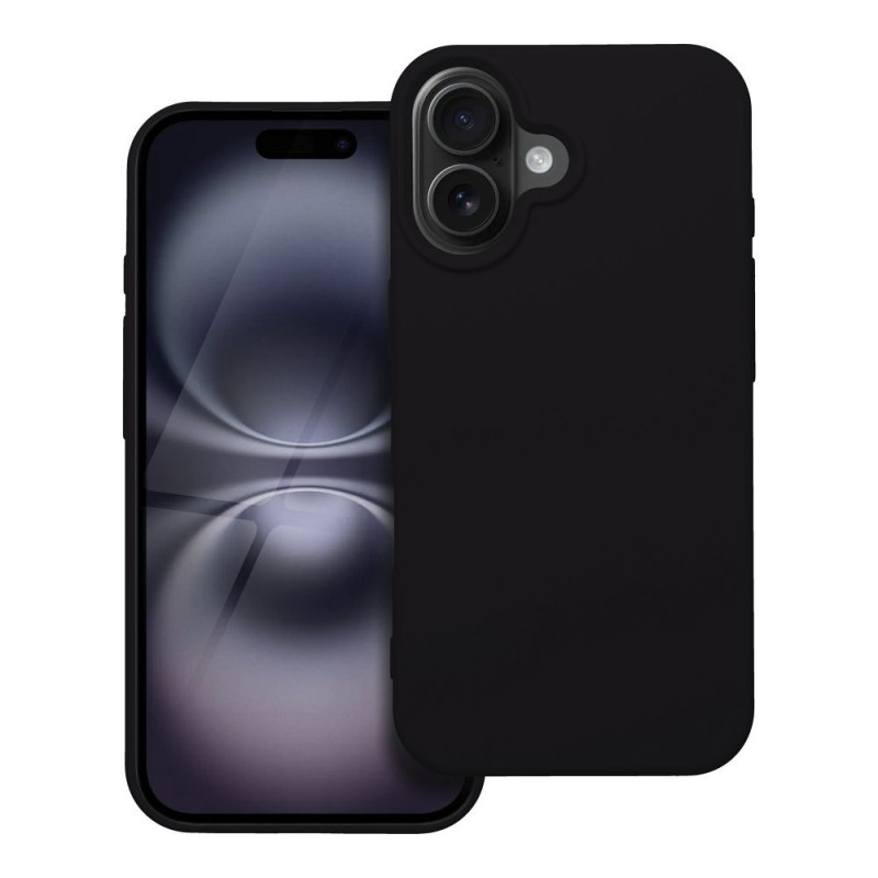 Viedtālruņa aizmugurējais vāciņš Apple Iphone 16 iPhone 16 Melna