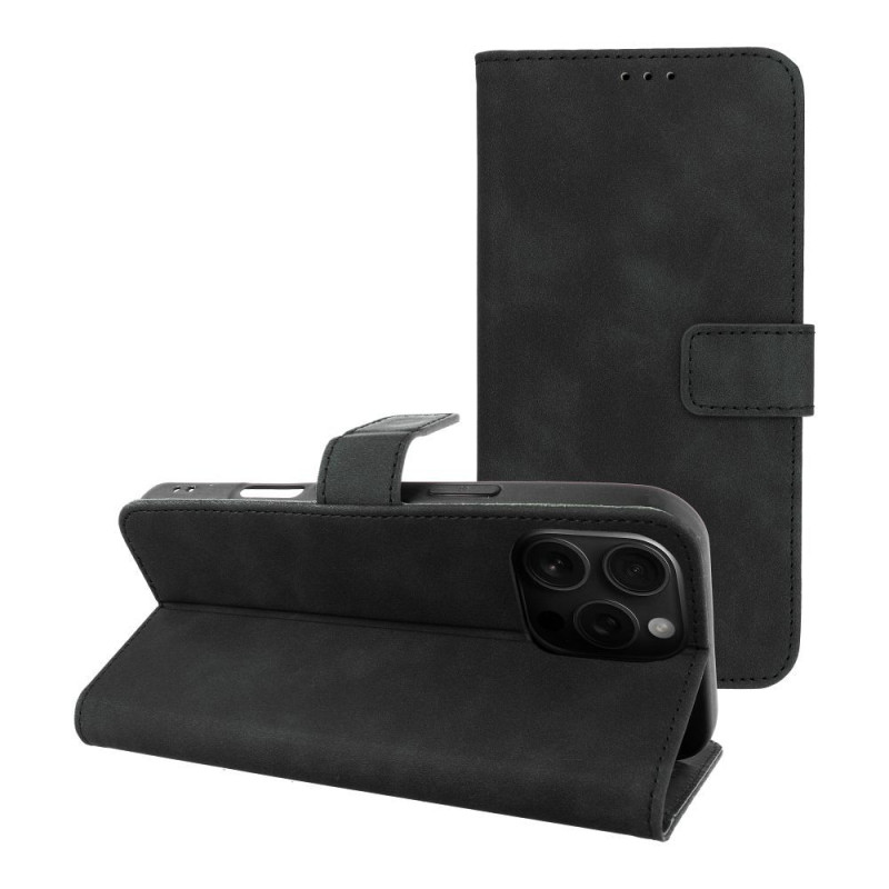 Viedtālruņa atveramais maciņš Apple iPhone 16 Pro Max Tender Black