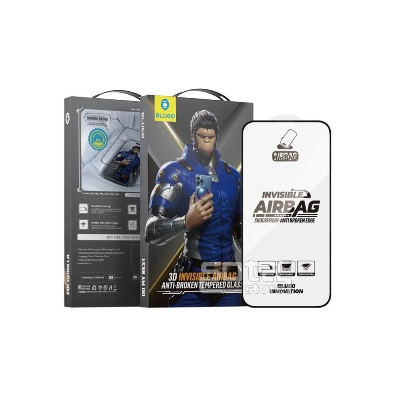 Viedtālruņa aizsargstikls Apple Iphone 15 Mr. Monkey Glass Airbag Anti-broken
