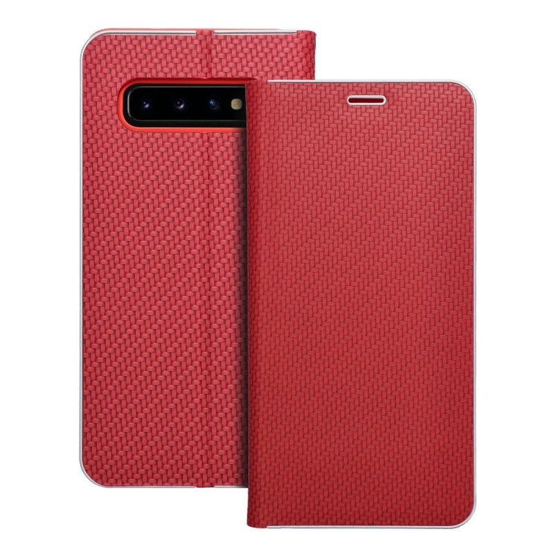 Viedtālruņa aizmugurējais vāciņš Samsung Galaxy S10 Luna Book Red