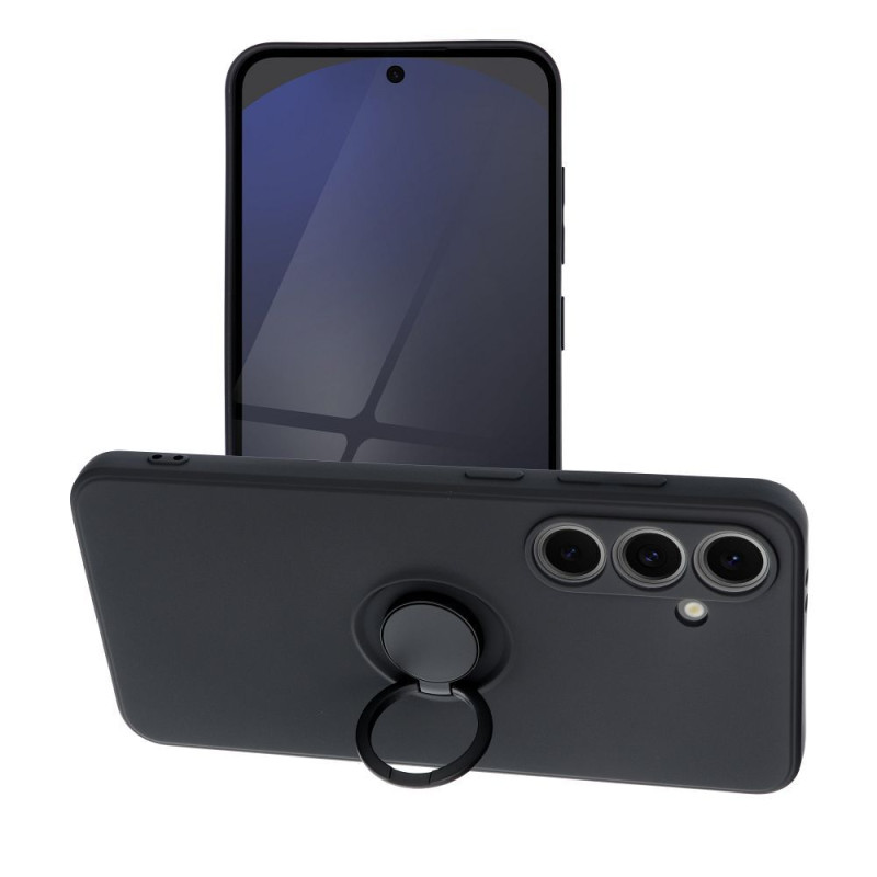 Viedtālruņa aizmugurējais vāciņš Samsung Galaxy S24 FE Silicone Ring Black