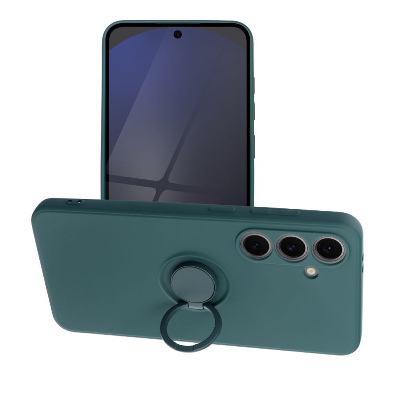 Viedtālruņa aizmugurējais vāciņš Samsung Galaxy S24 FE Silicone Ring Green