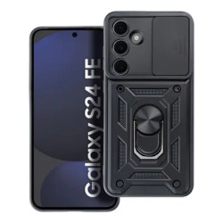 Viedtālruņa aizmugurējais vāciņš Samsung Galaxy S24 FE Slide Armor Black