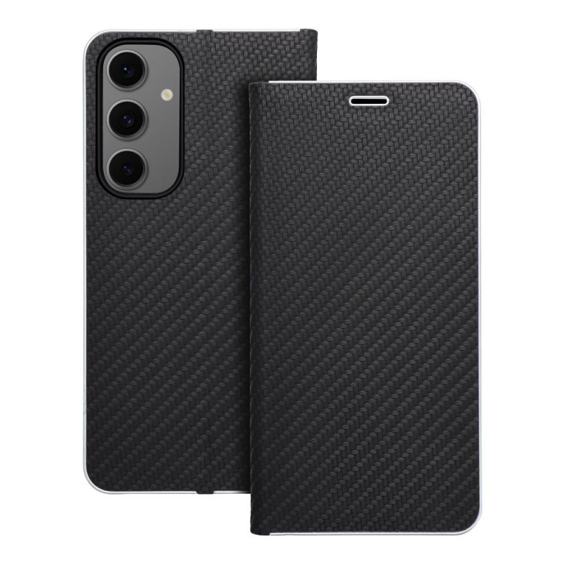 Viedtālruņa atveramais maciņš Samsung Galaxy S24 FE Luna Book Black