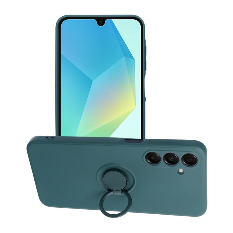 Viedtālruņa aizmugurējais vāciņš Samsung Galaxy A16 Silicone Ring Green
