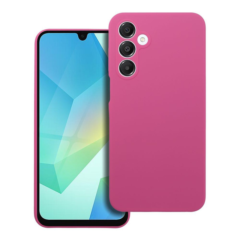 Viedtālruņa aizmugurējais vāciņš Samsung Galaxy A16 Silicon Dark Pink